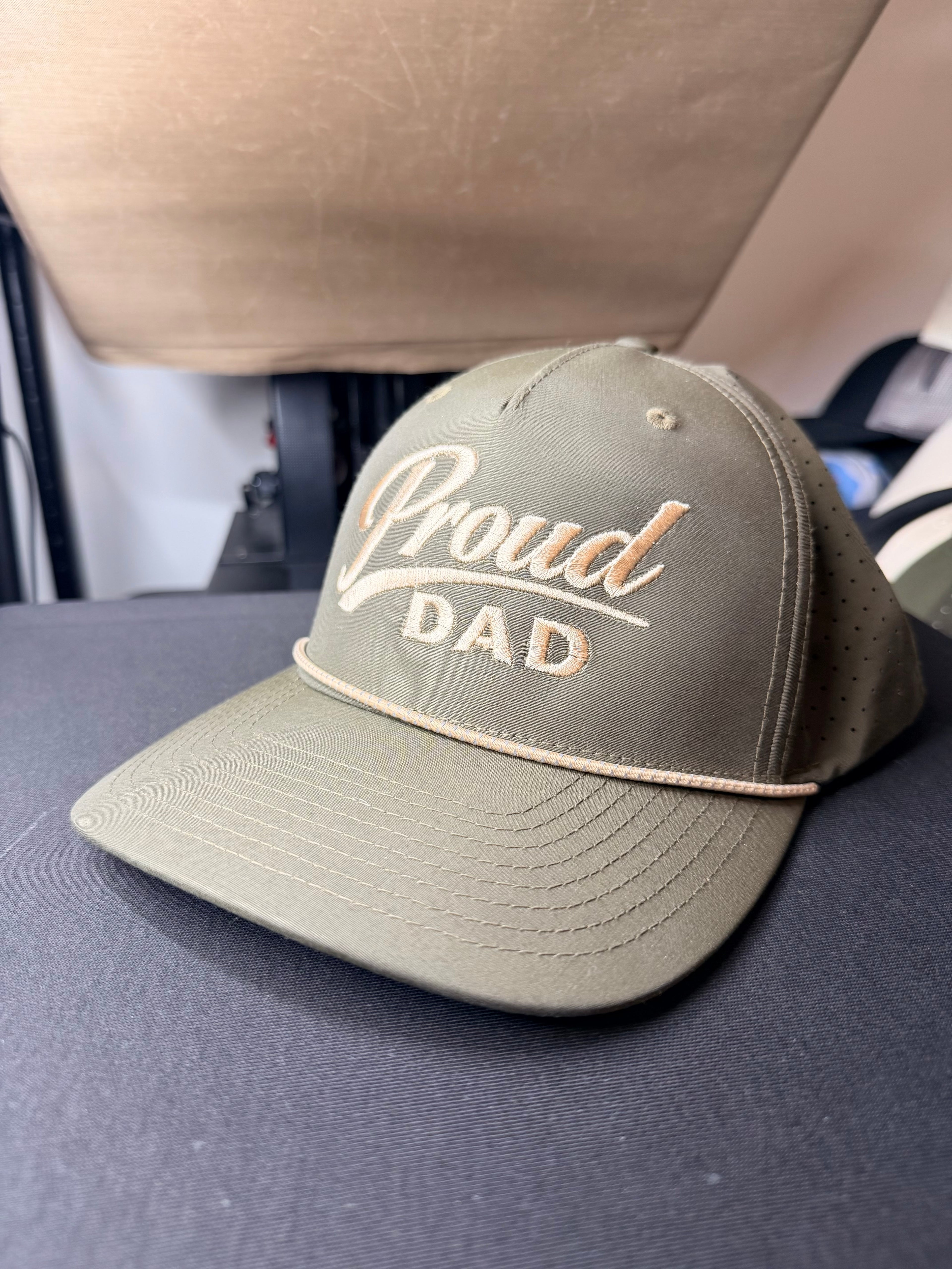 Proud Dad Embroidered Richardson Performance Rope Hat