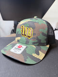 Old English WB Embroidered  Camo Hat