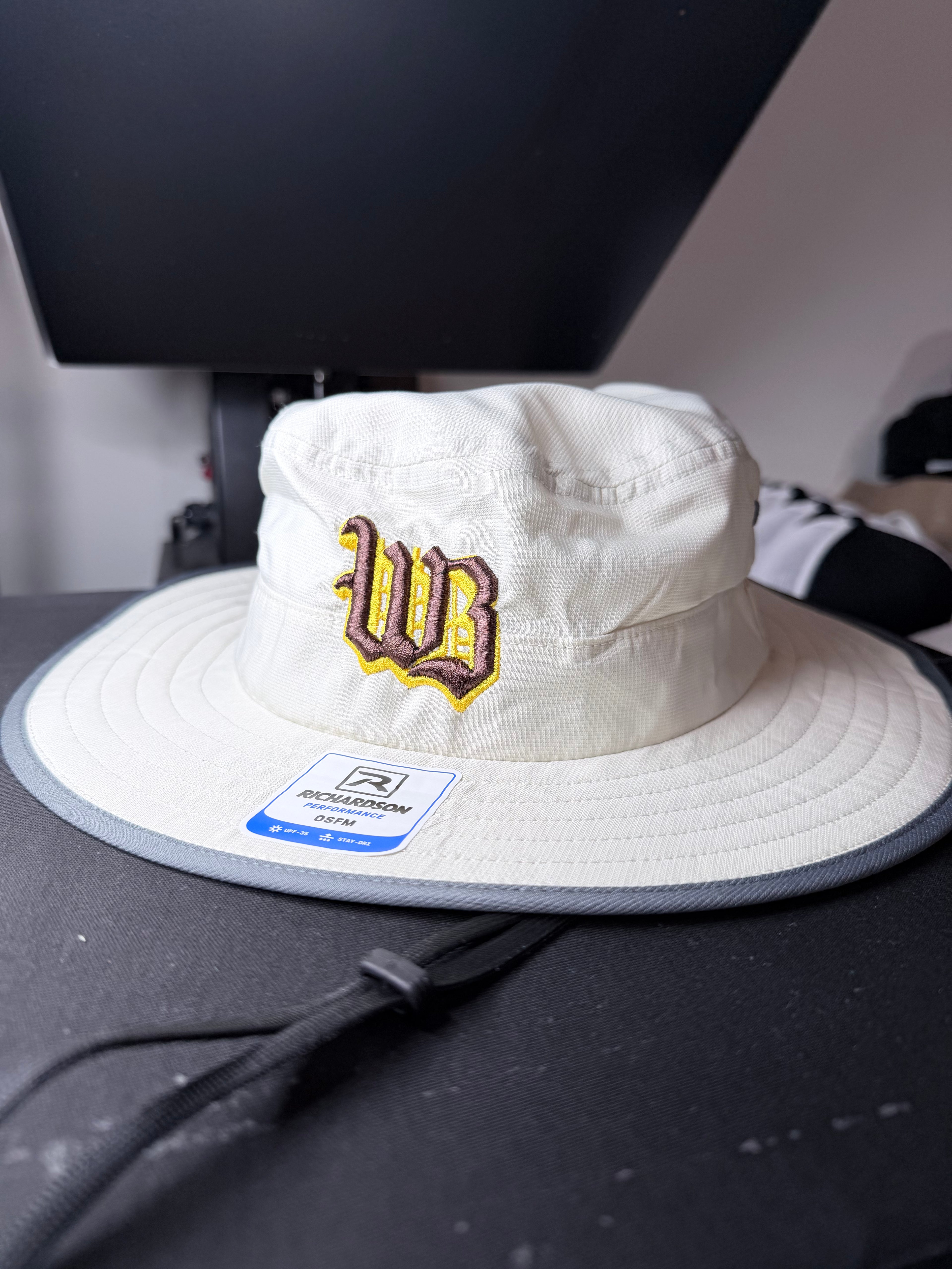 Old English WB Embroidered Richardson Bucket Hat