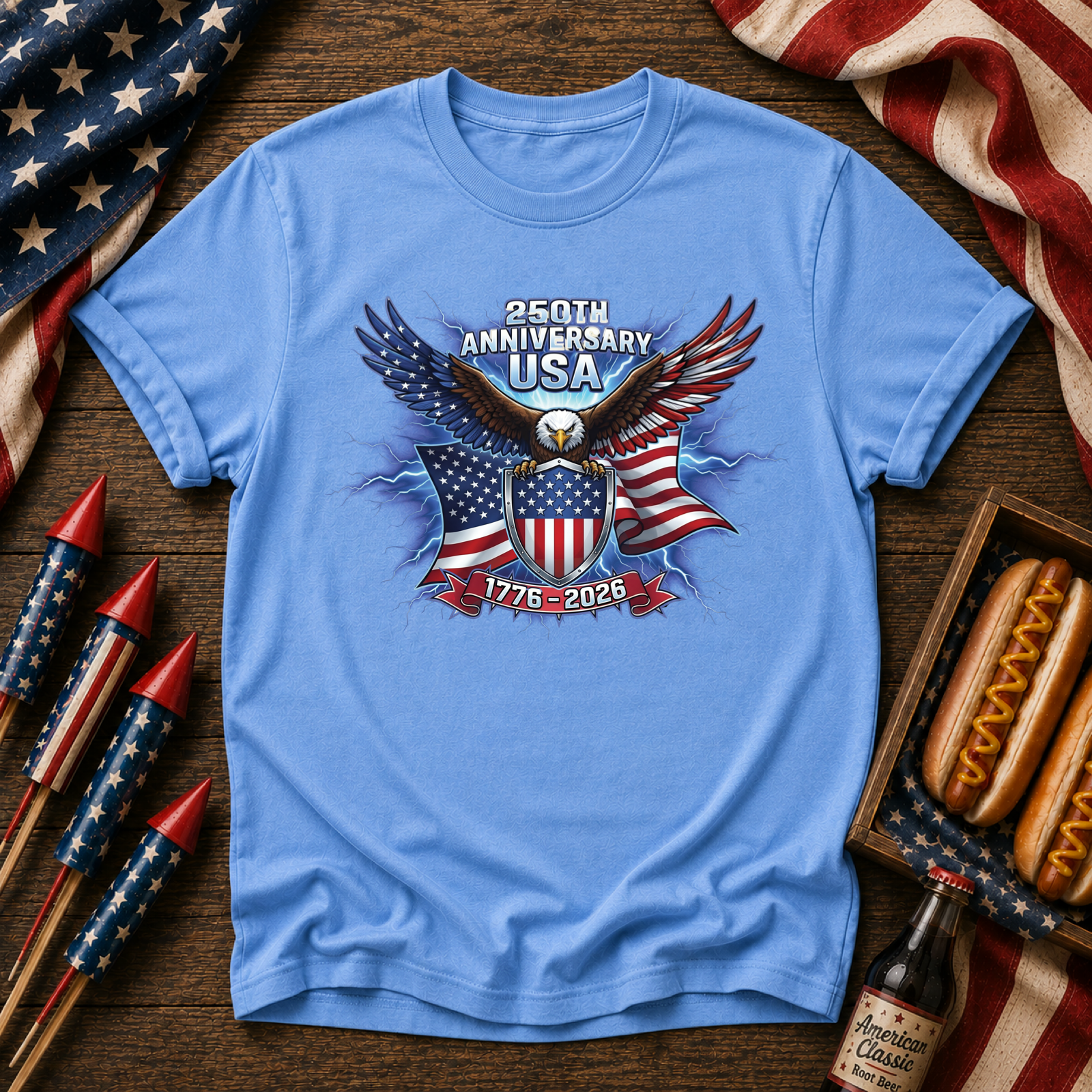 Usa 250 Flying Eagle Tee