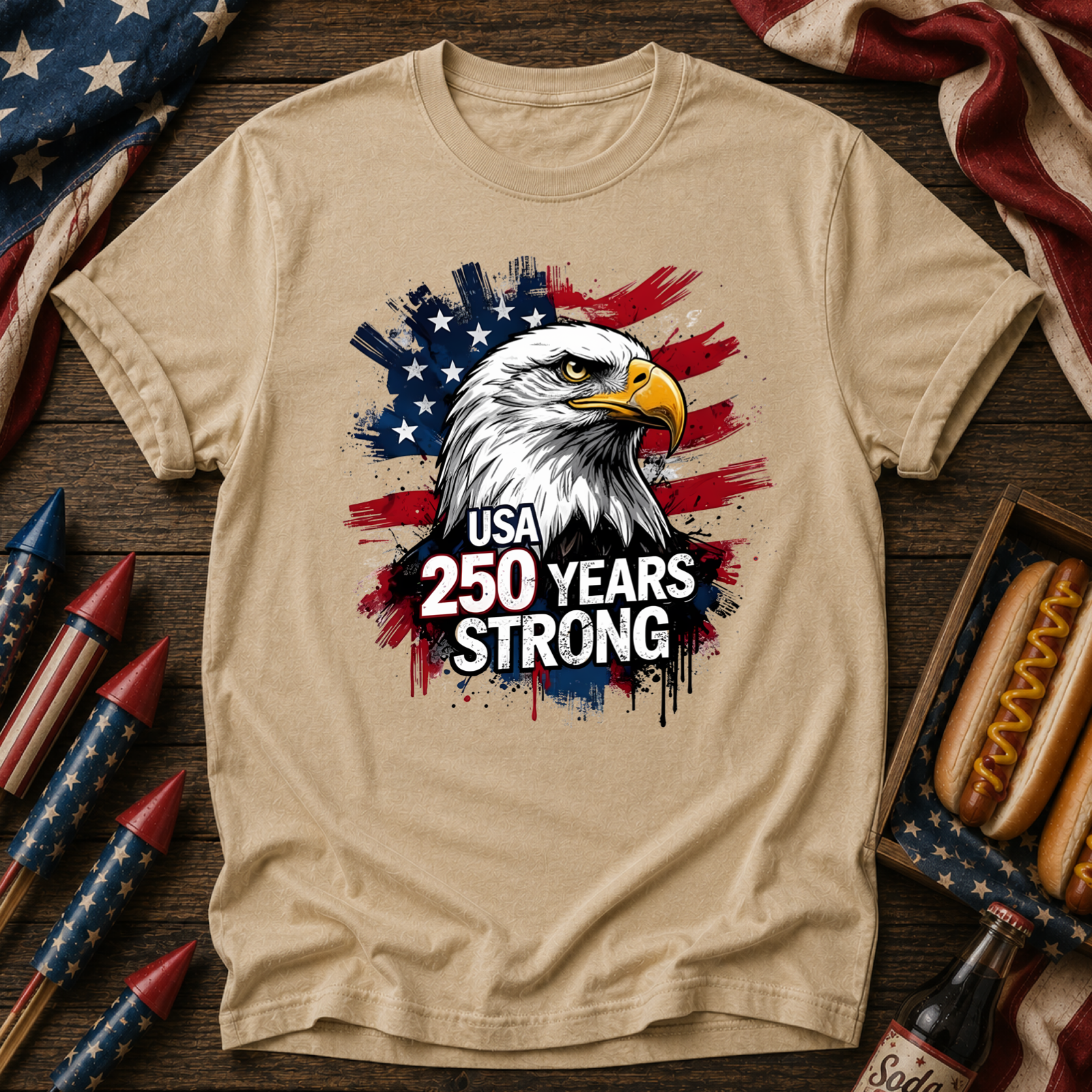 USA 250 Eagle Tee