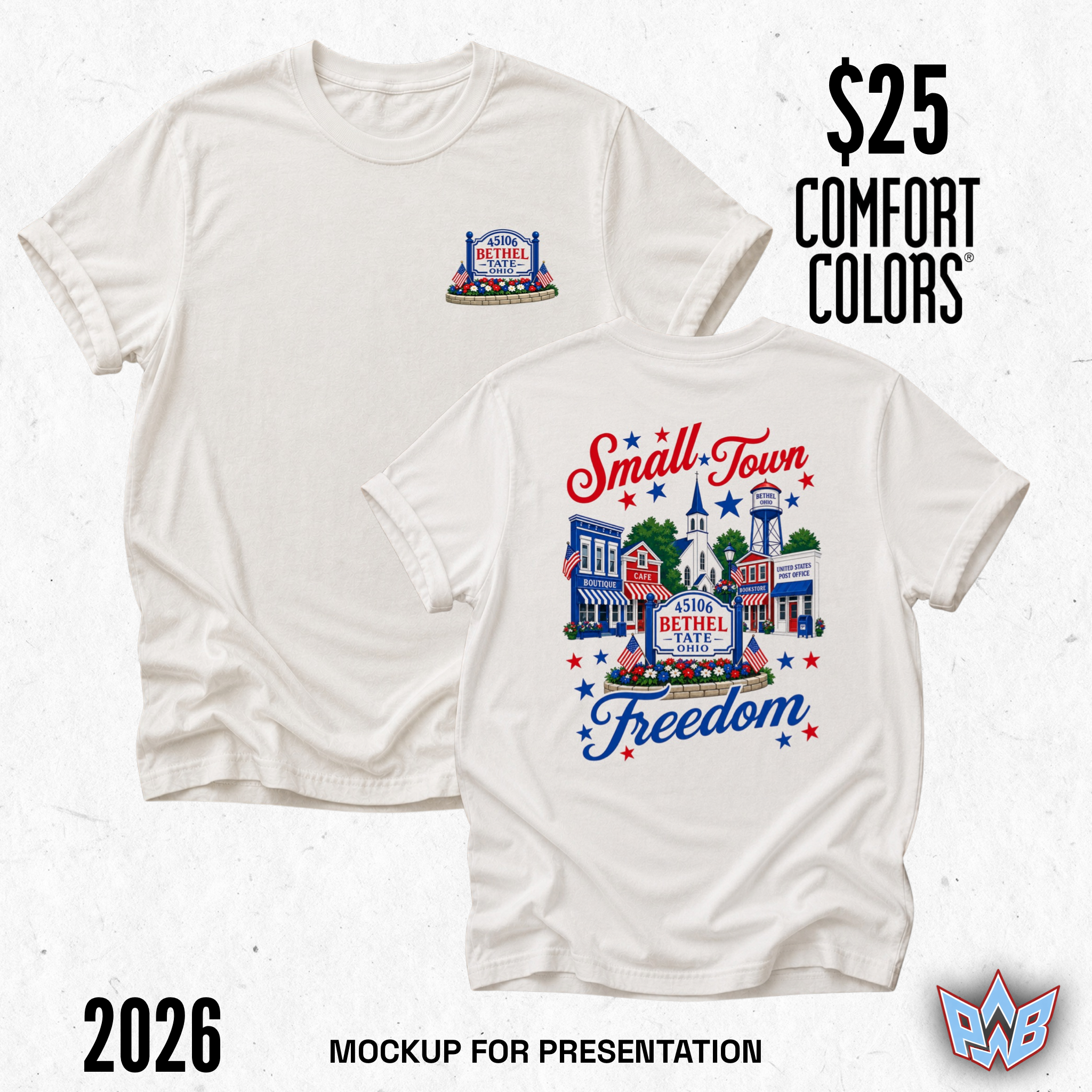 Bethel-Tate “Small Town Freedom” Comfort Colors® Tee